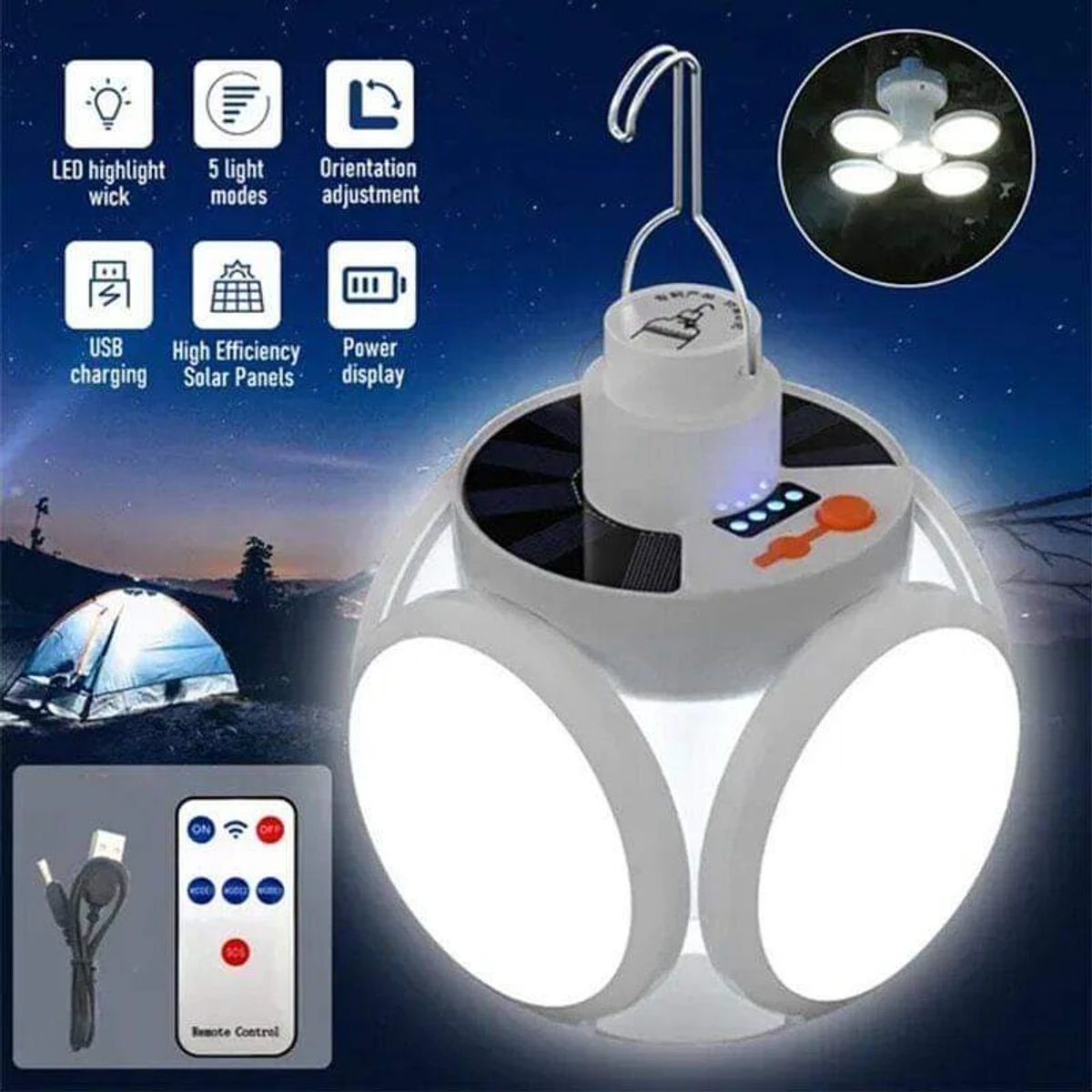 Solar Emergency Charging Lamp