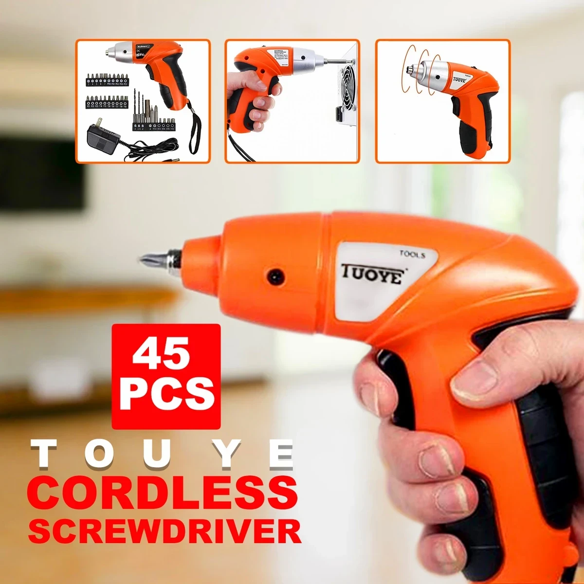 CORDLESS SCREWDRIVER 45PCS