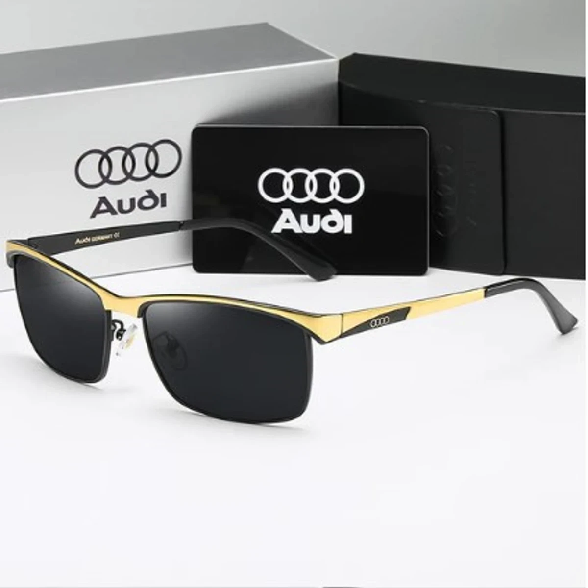 Audi Polarized Sunglasses golden brown