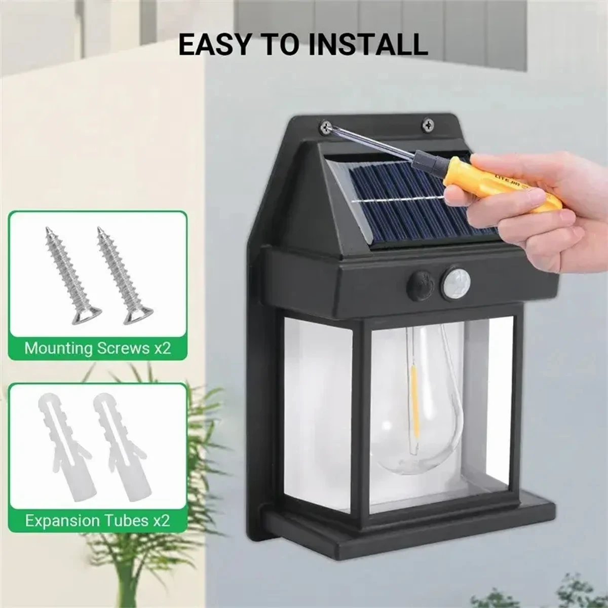 SOLAR INDUCTION WALL SENSOR LIGHT SKU: SKU-00107