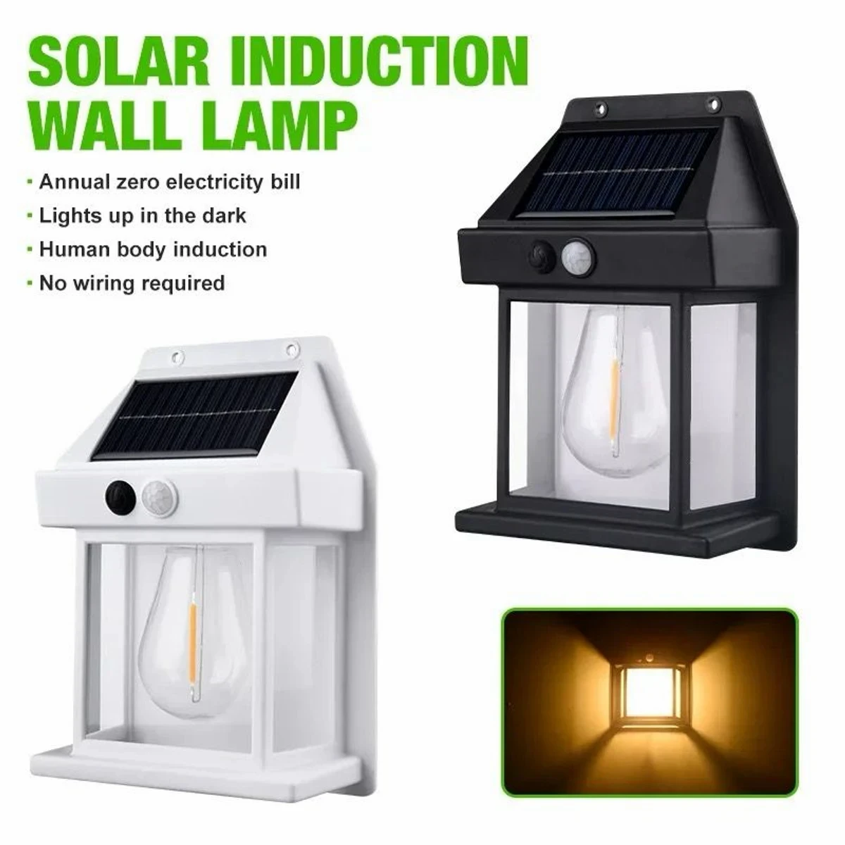 SOLAR INDUCTION WALL SENSOR LIGHT SKU: SKU-00107